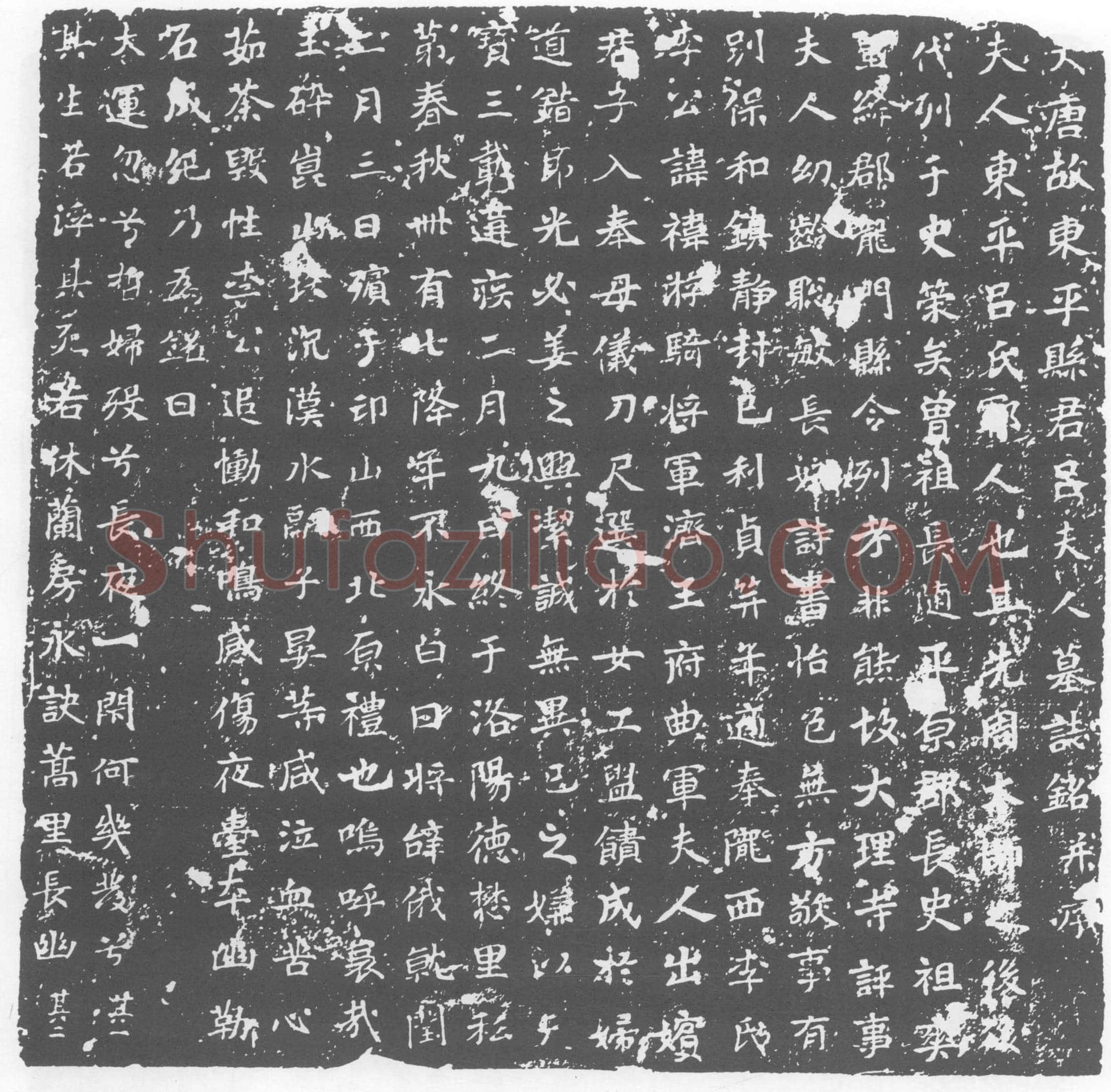 唐吕氏，李袆夫人墓誌