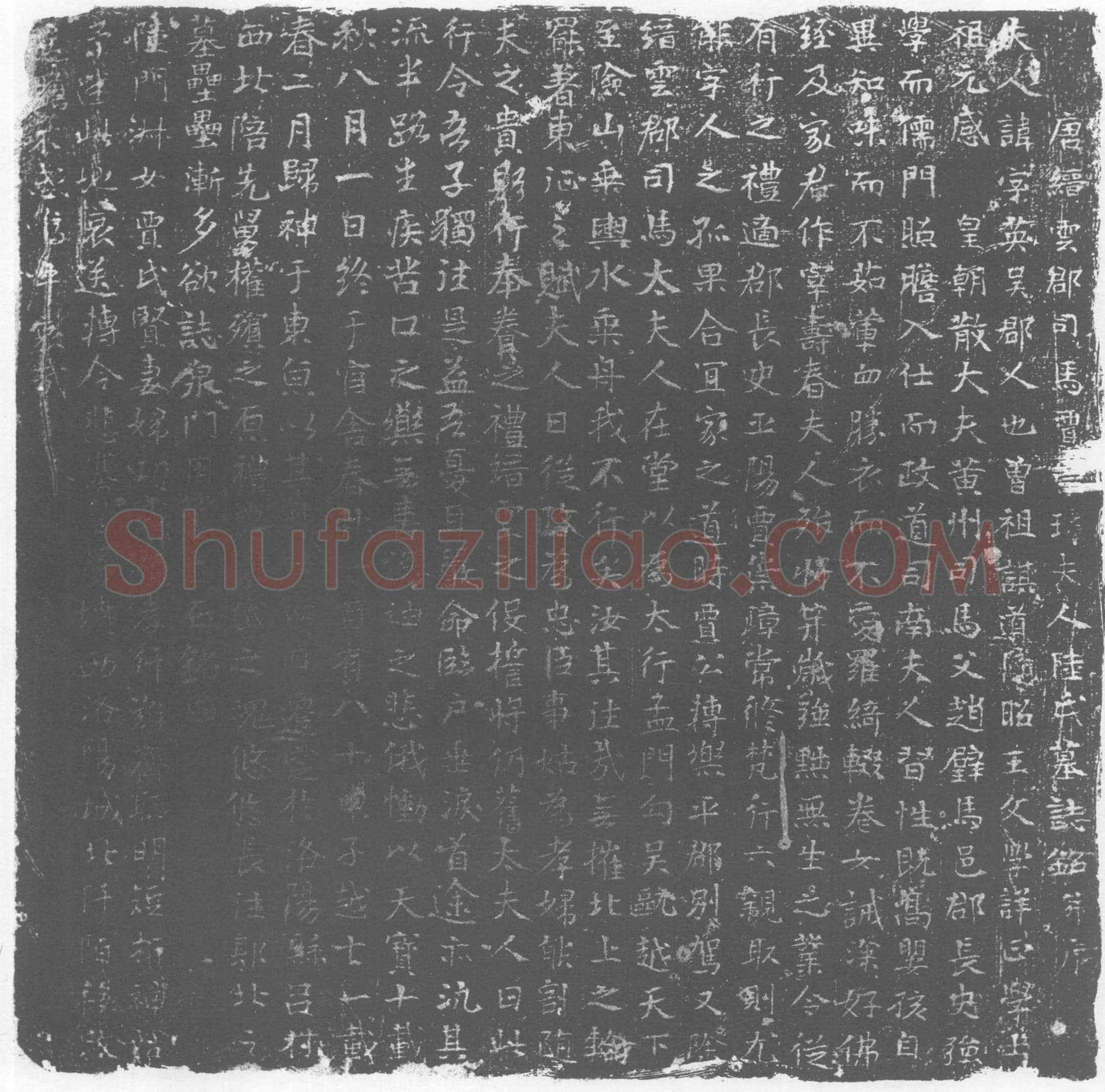 唐 陆字英 墓誌