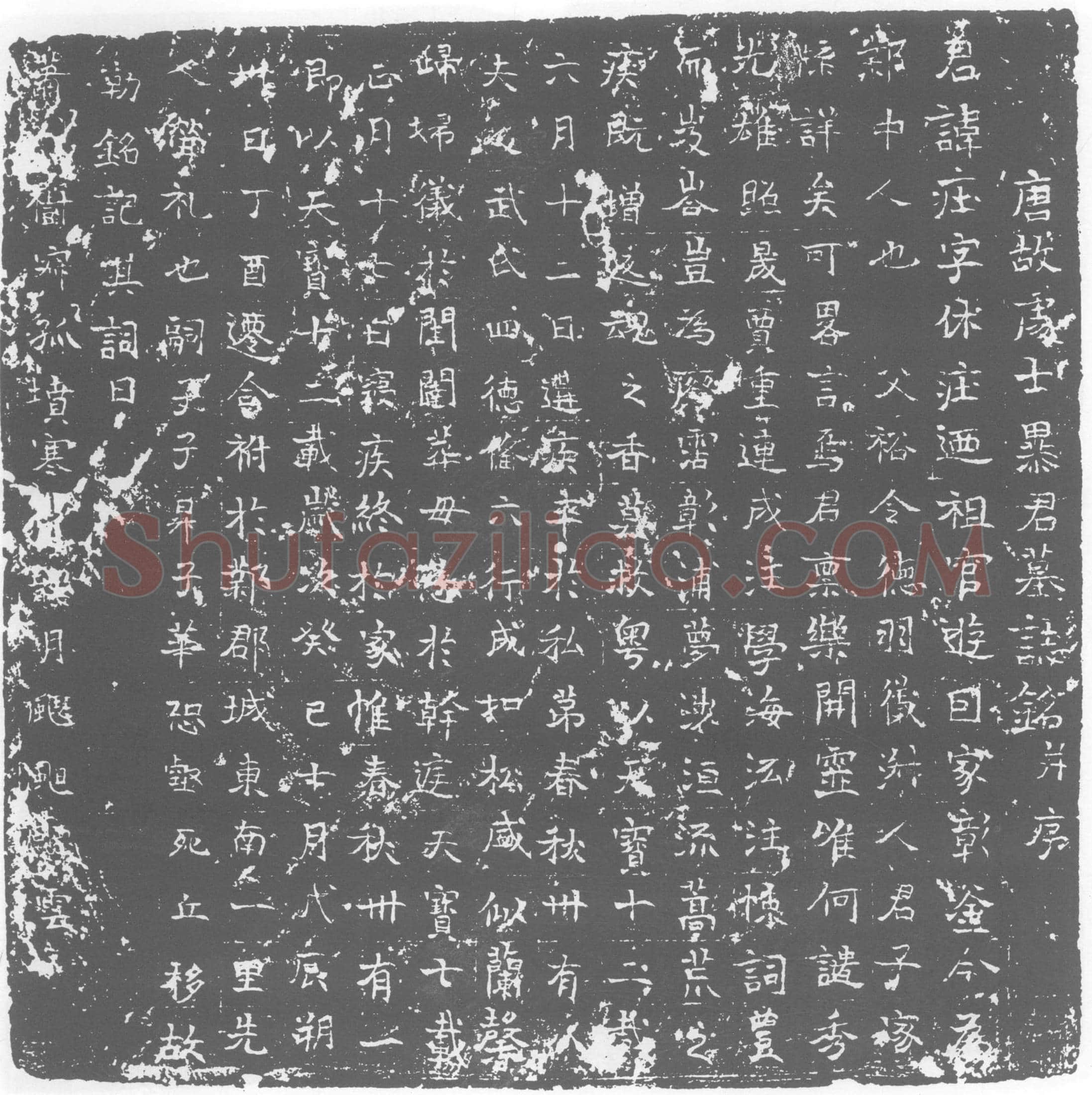 唐 暴庄及夫人武氏 墓誌