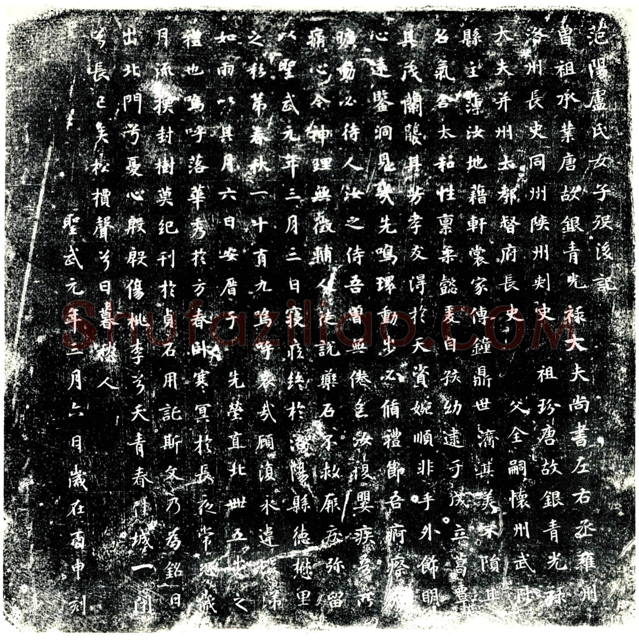 唐卢氏墓誌