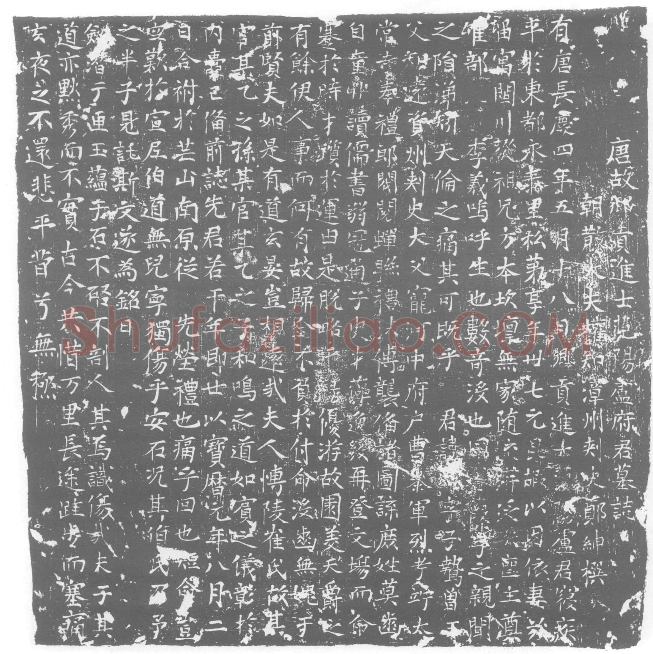 唐卢□，字子鸷及夫人崔氏墓誌