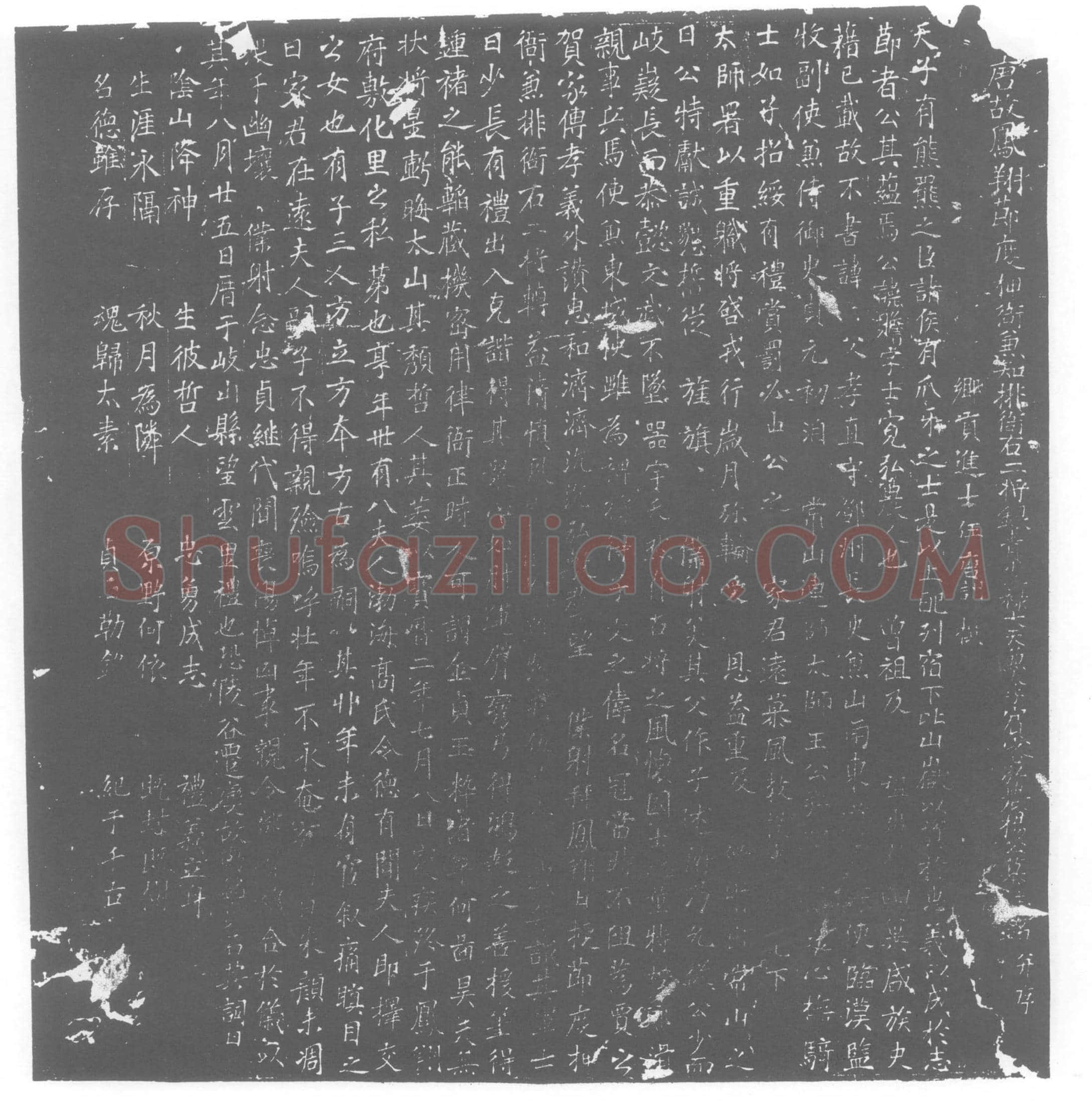 唐 杨赡 墓誌