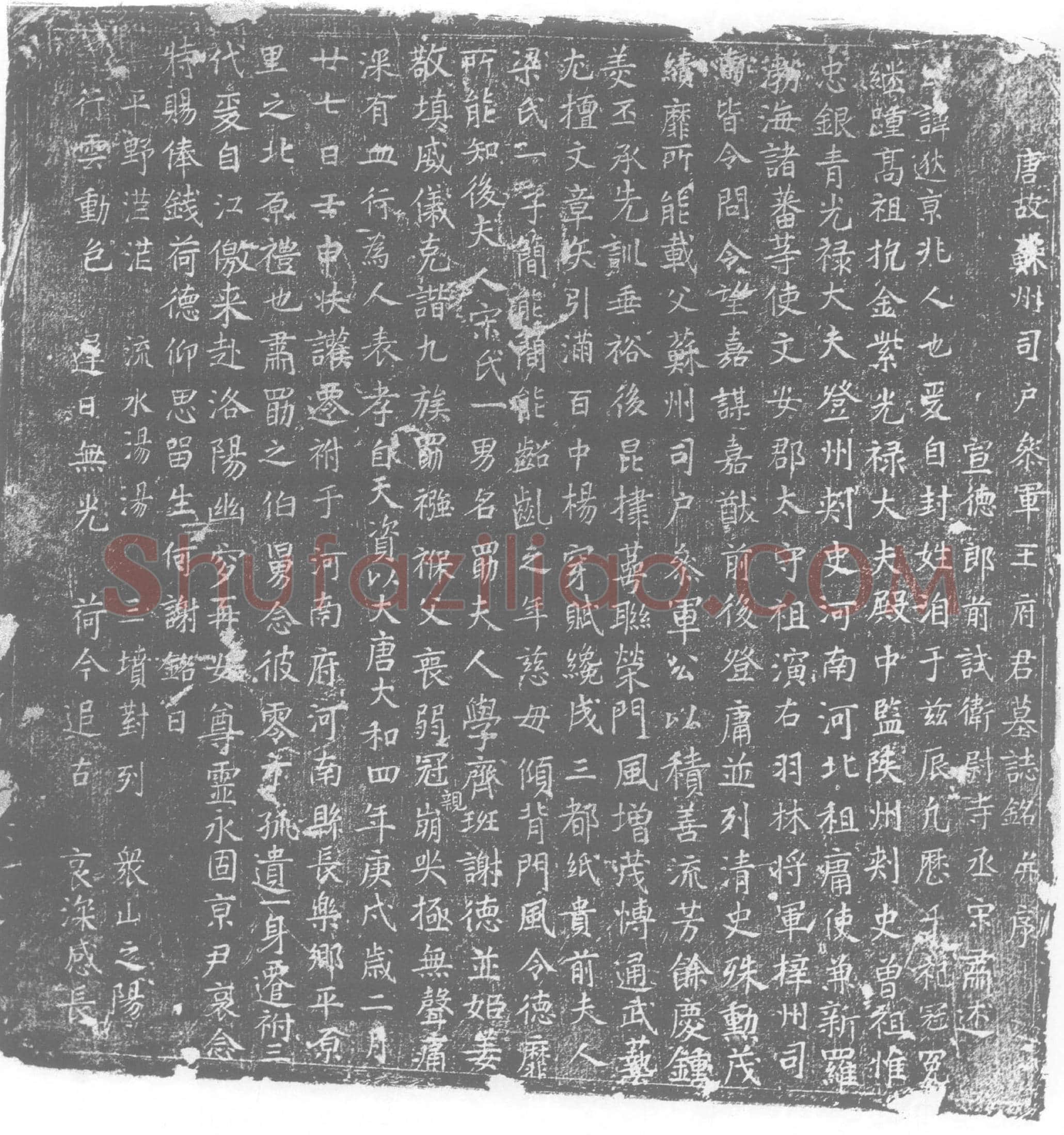 唐 王逖 墓誌