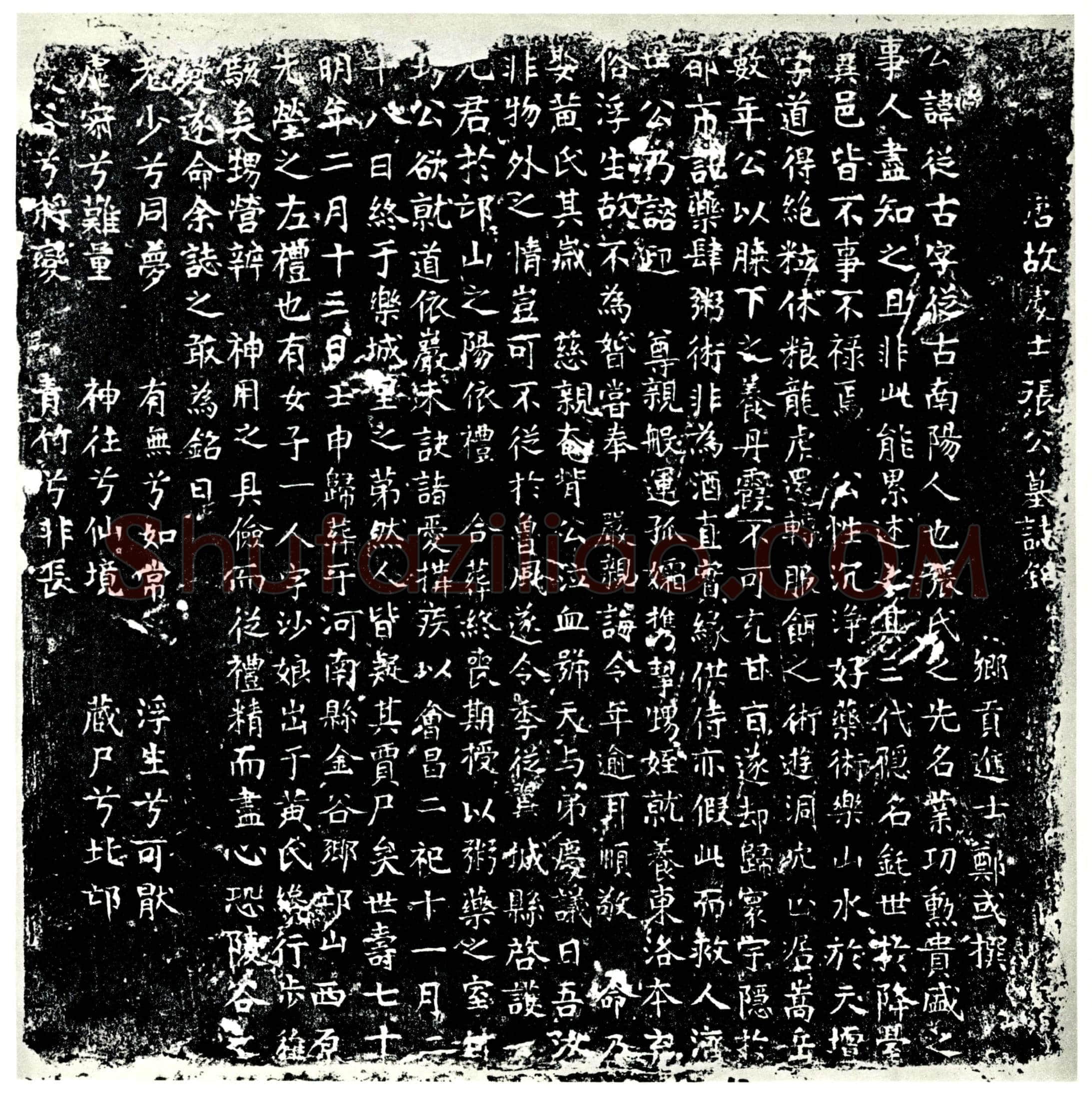 唐张从古墓誌