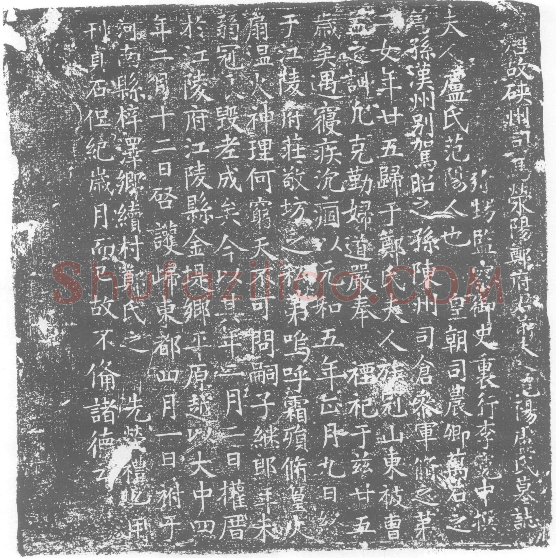 唐卢氏墓誌