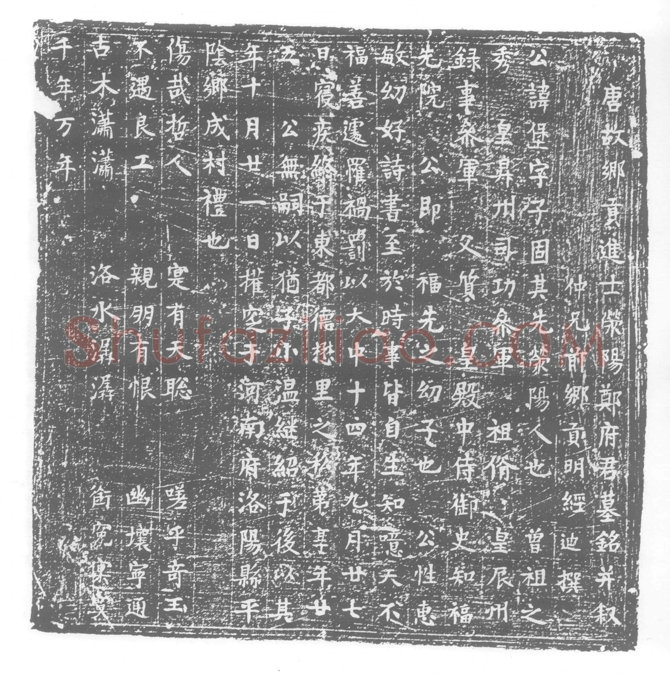 唐 郑堡 墓誌