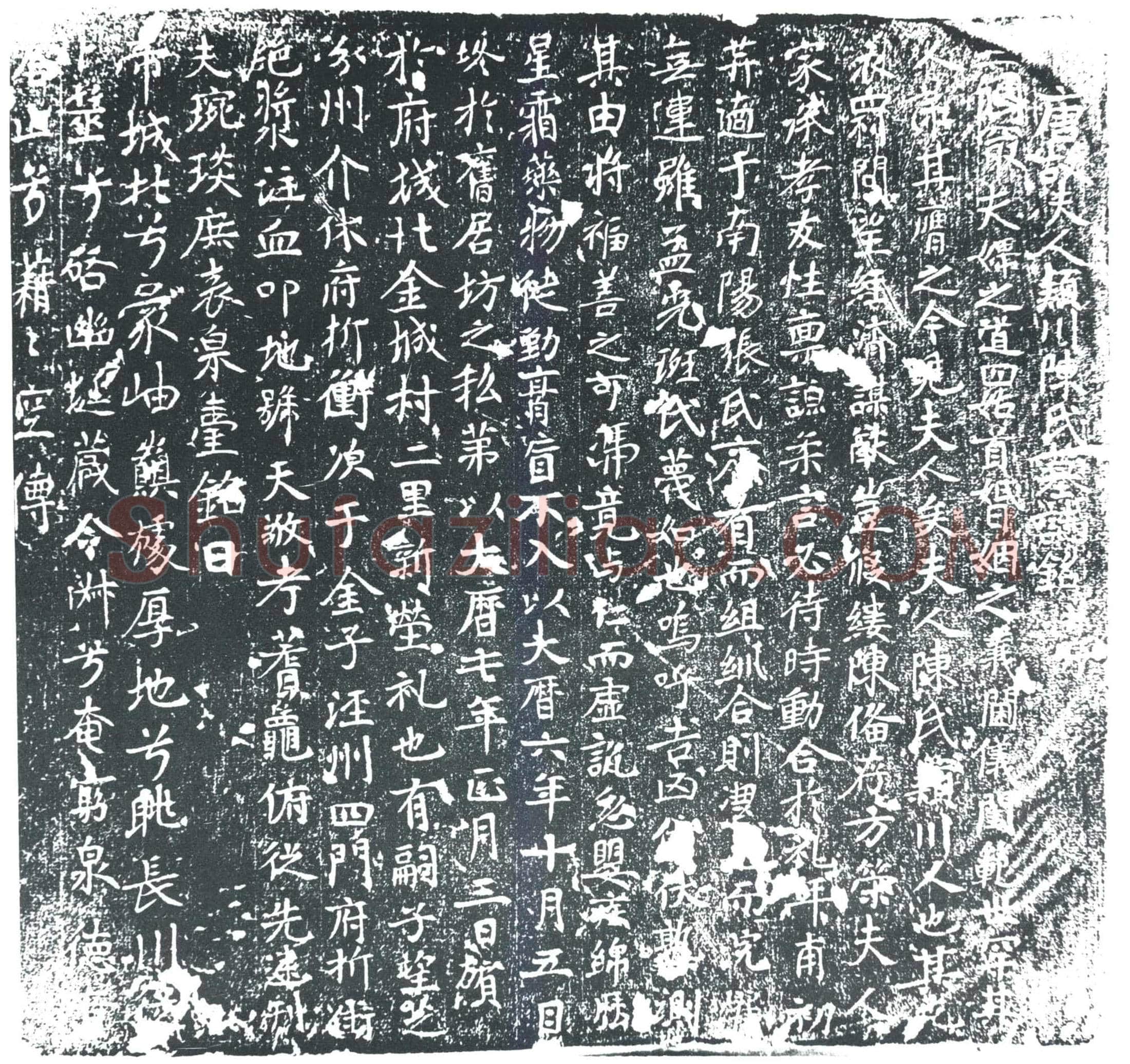唐 张公夫人陈氏 墓誌