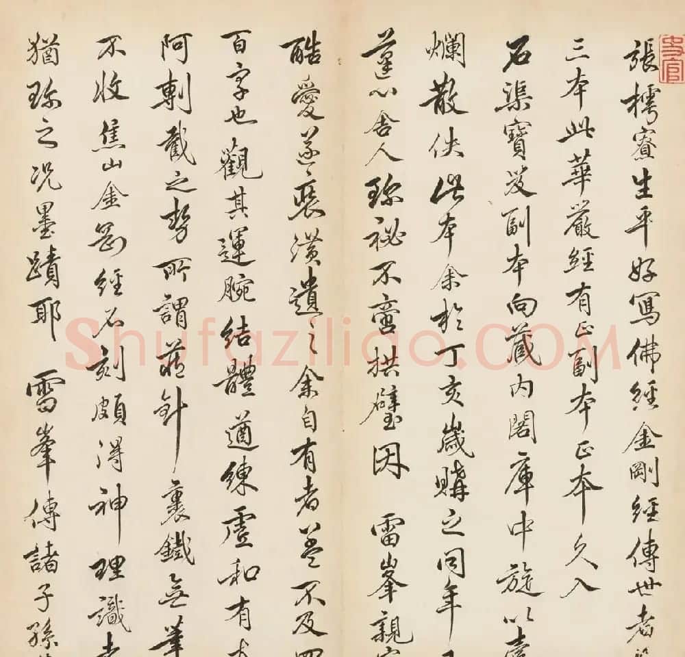 张即之楷书残册《张樗寮华严经真迹》 | 书法作品赏析