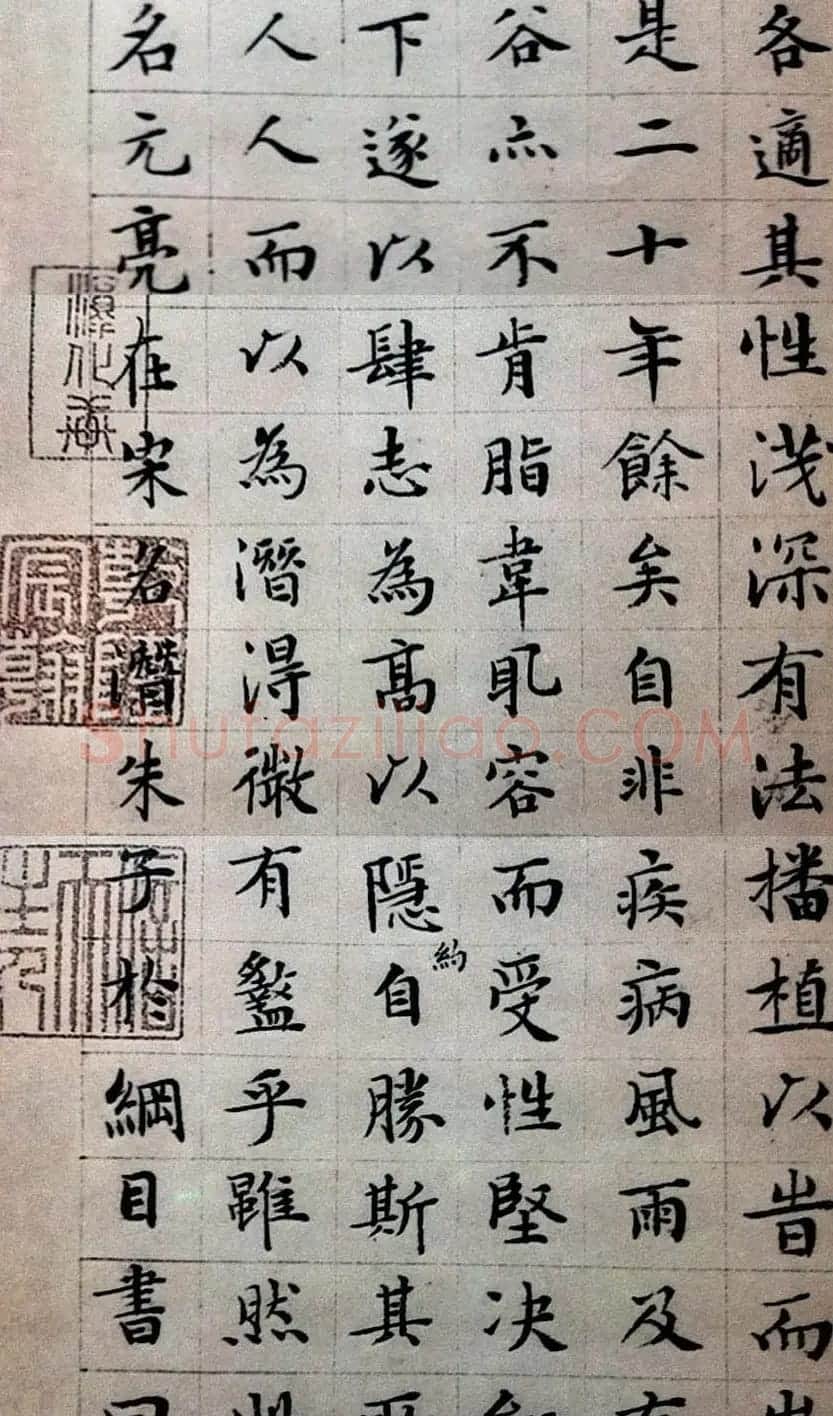 文徵明楷书欣赏《顾春潜先生传》 | 名家书法作品精选