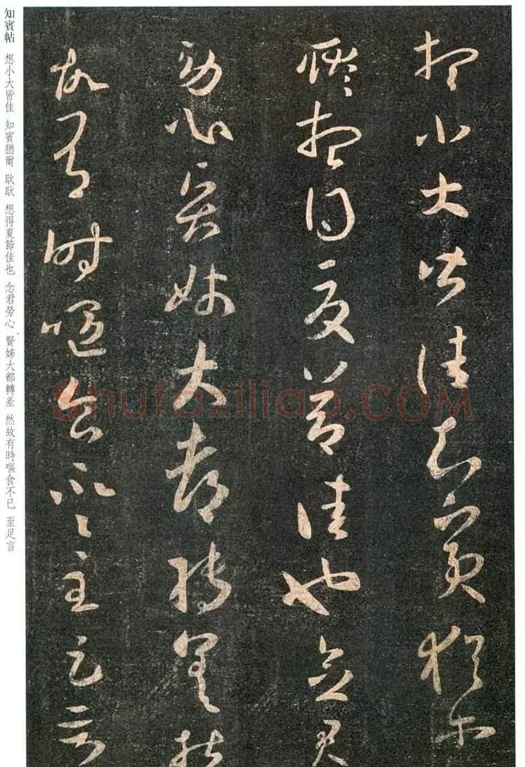 王羲之草书《知宾帖》5种版本 | 名家书法作品精选