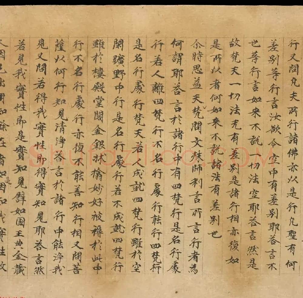 敦煌书法文献赏析《思益梵天所问经卷第三》俄藏 | 敦煌写经精选