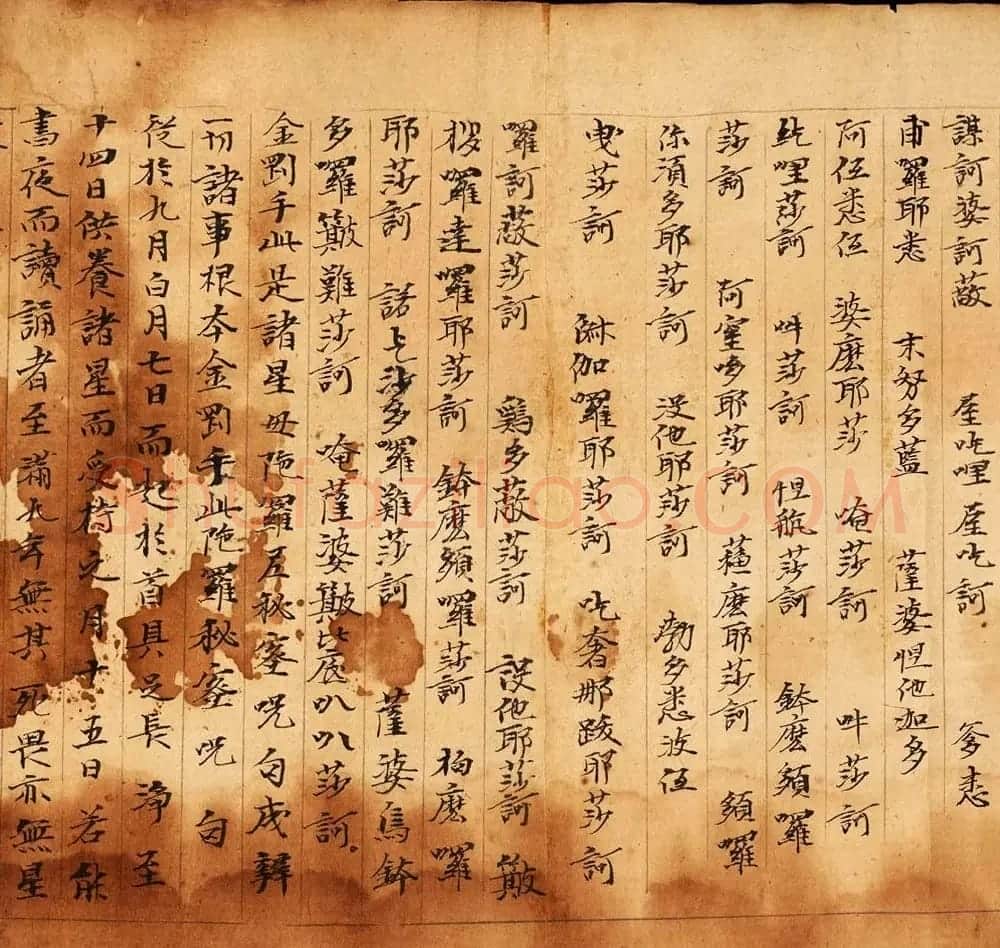 敦煌遗书《诸星母陀罗尼经卷一》大英图书馆藏 | 敦煌写经赏析