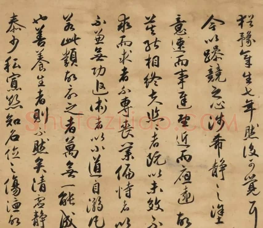 祝允明行书手卷《养生论》 | 书法长卷