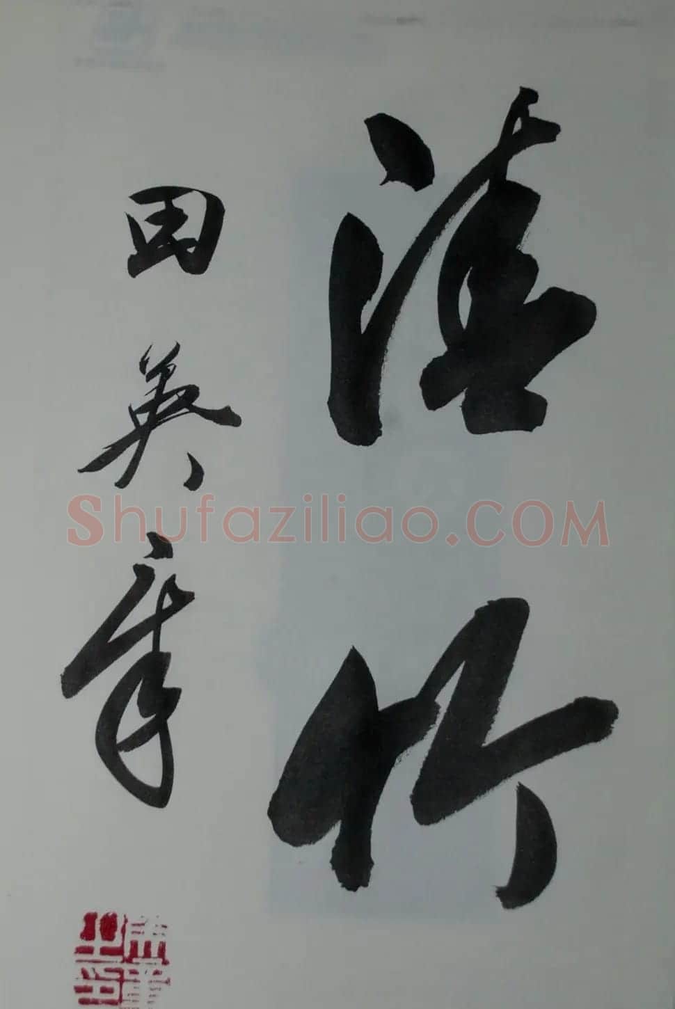 田英章书法2字作品欣赏第三辑 | 书法名家作品鉴赏