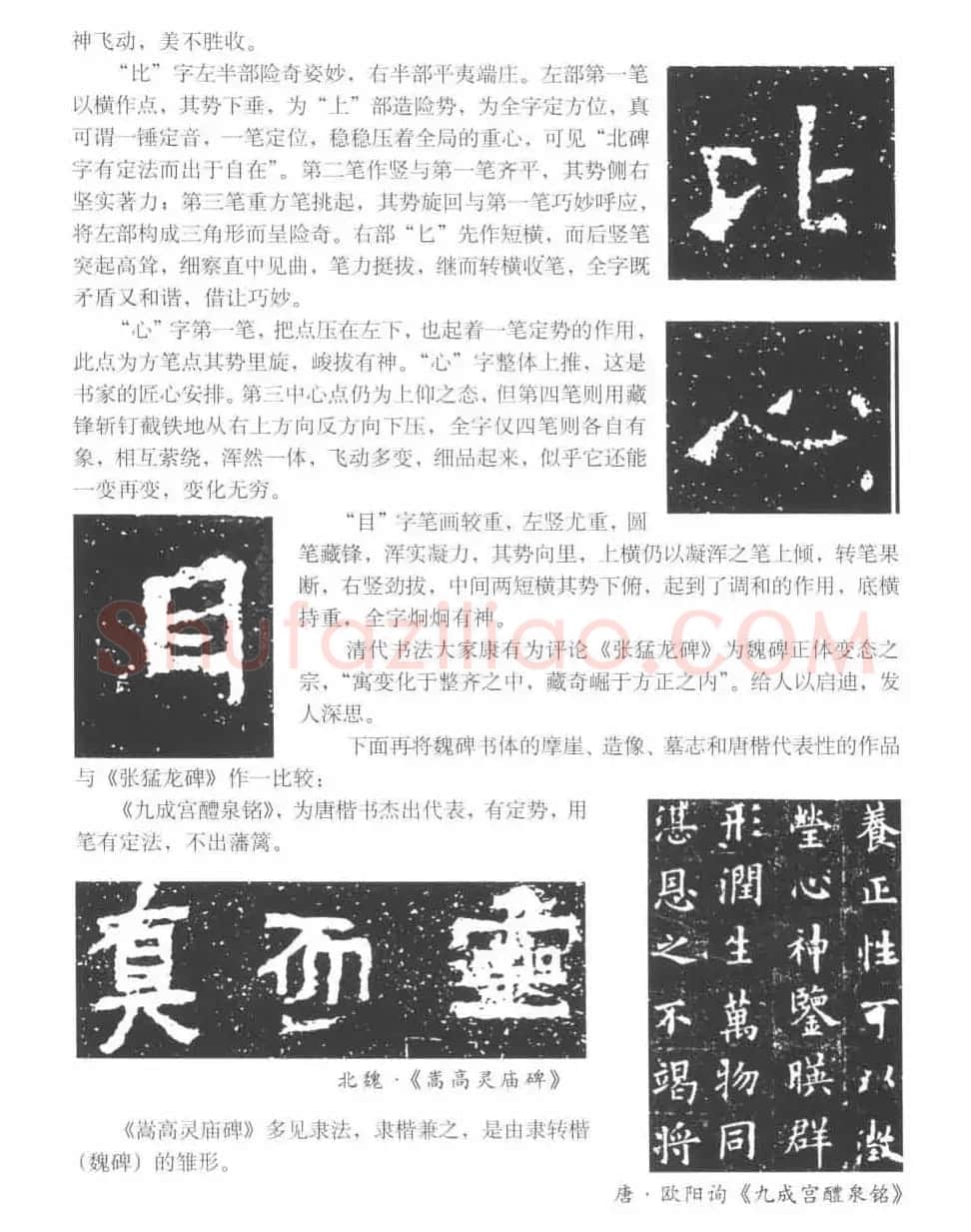 图文教材 怎样写魏碑与怎样临习张猛龙碑 | 软笔楷书字帖