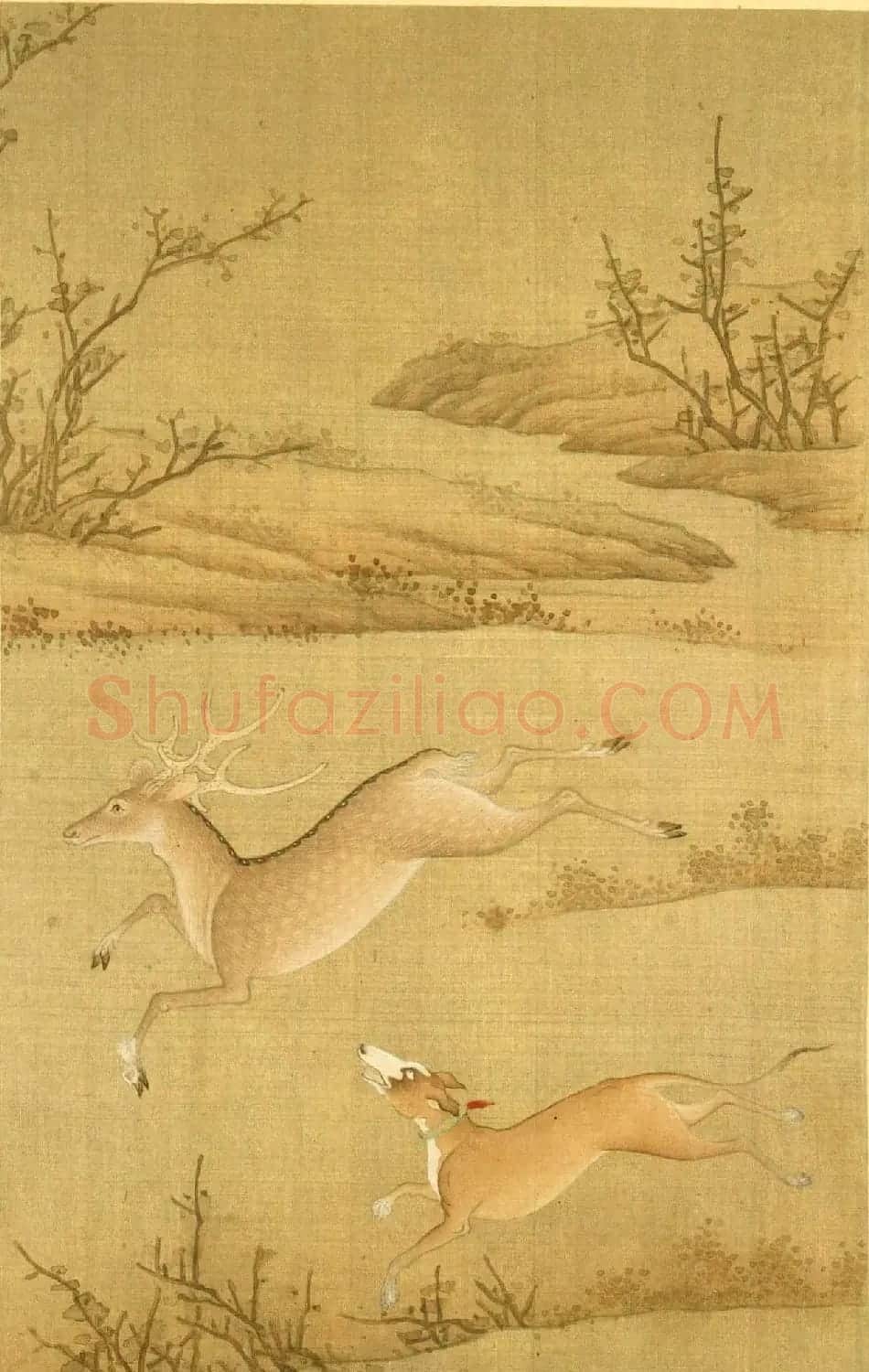 清代宫廷字画《十犬图册》书法天狗赋等 | 传世书法作品精选