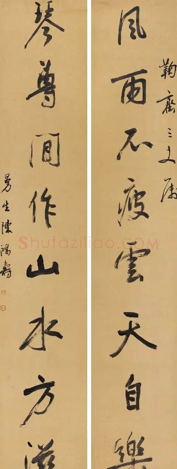 清代大师陈鸿寿书法对联专辑 | 名家书法作品赏析
