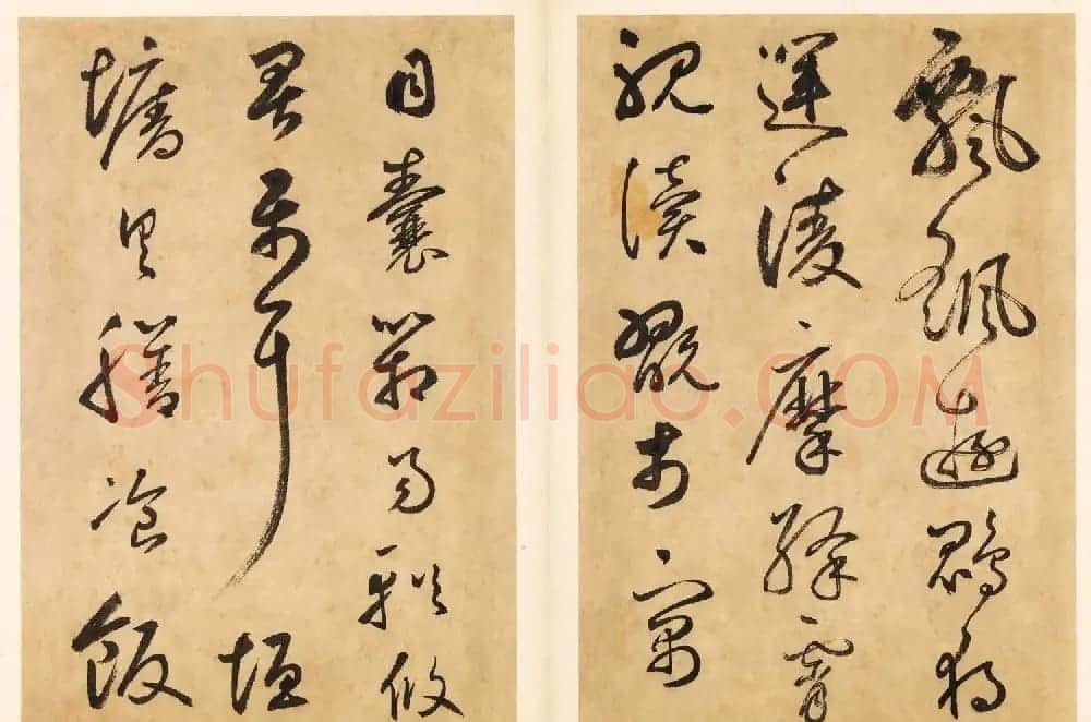 元代边武草书千字文册页三十七开 | 毛笔书法作品