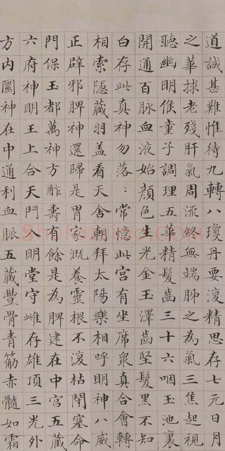清代郭尚先楷书欣赏《黄庭内景经》卷 | 书法作品精选