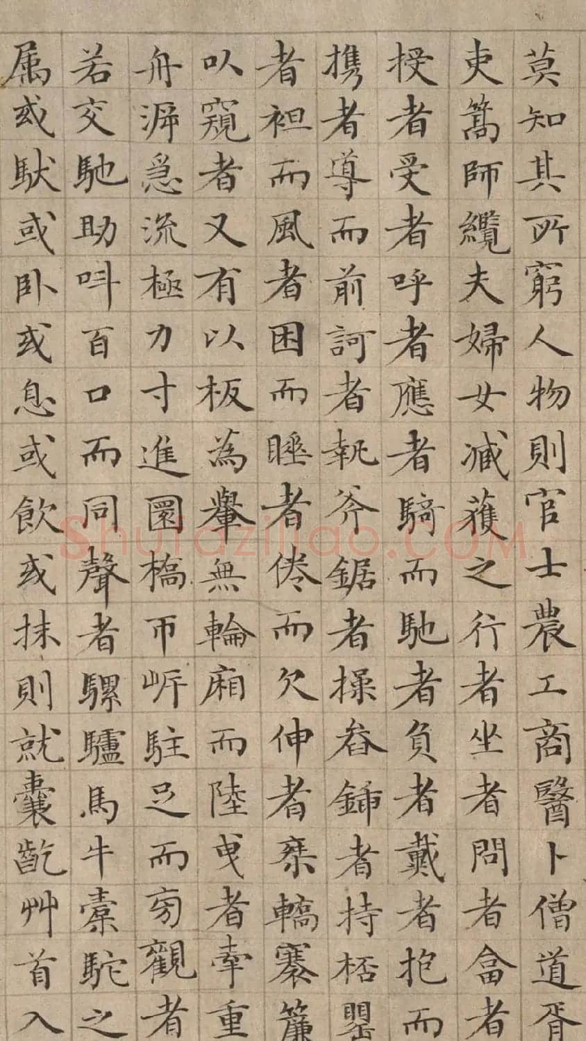 李东阳楷书《清明上河图记》 | 书法作品精选