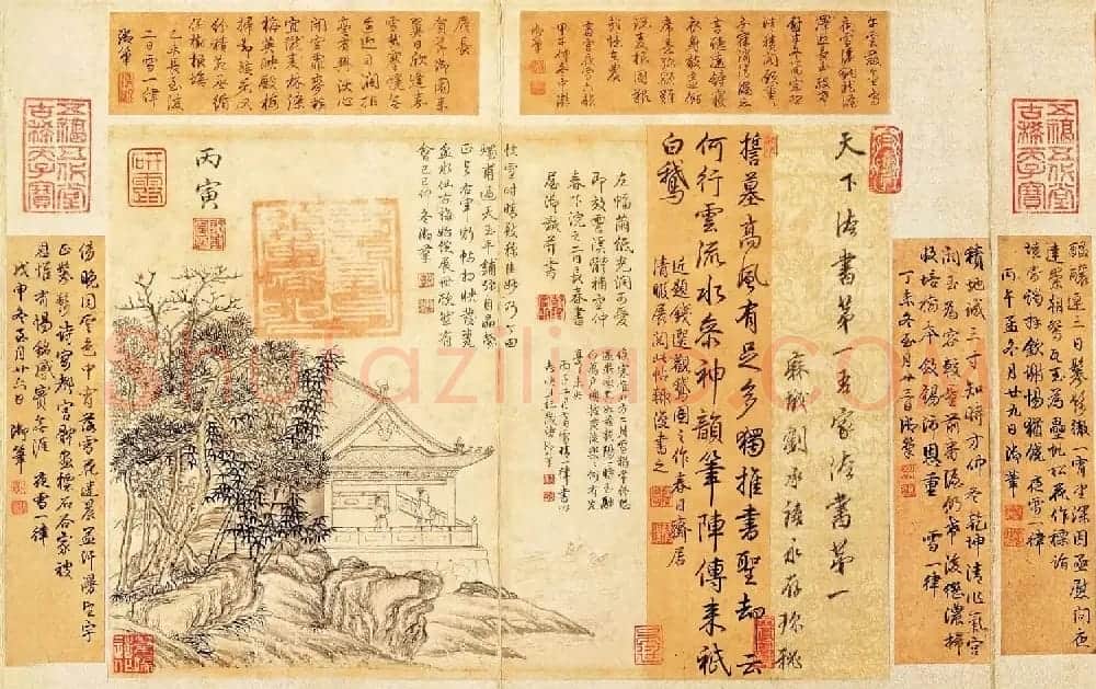 稀世瑰宝王羲之书法《快雪时晴帖》全卷 | 书法长卷