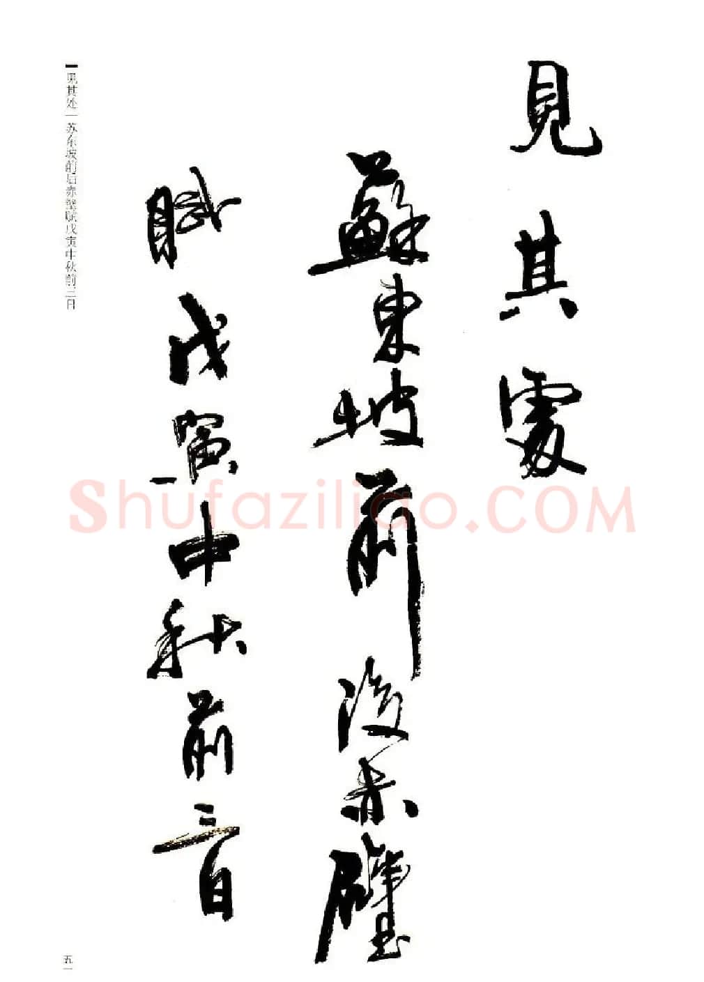 周慧珺书法字帖《前后赤壁赋》 | 毛笔行书字帖