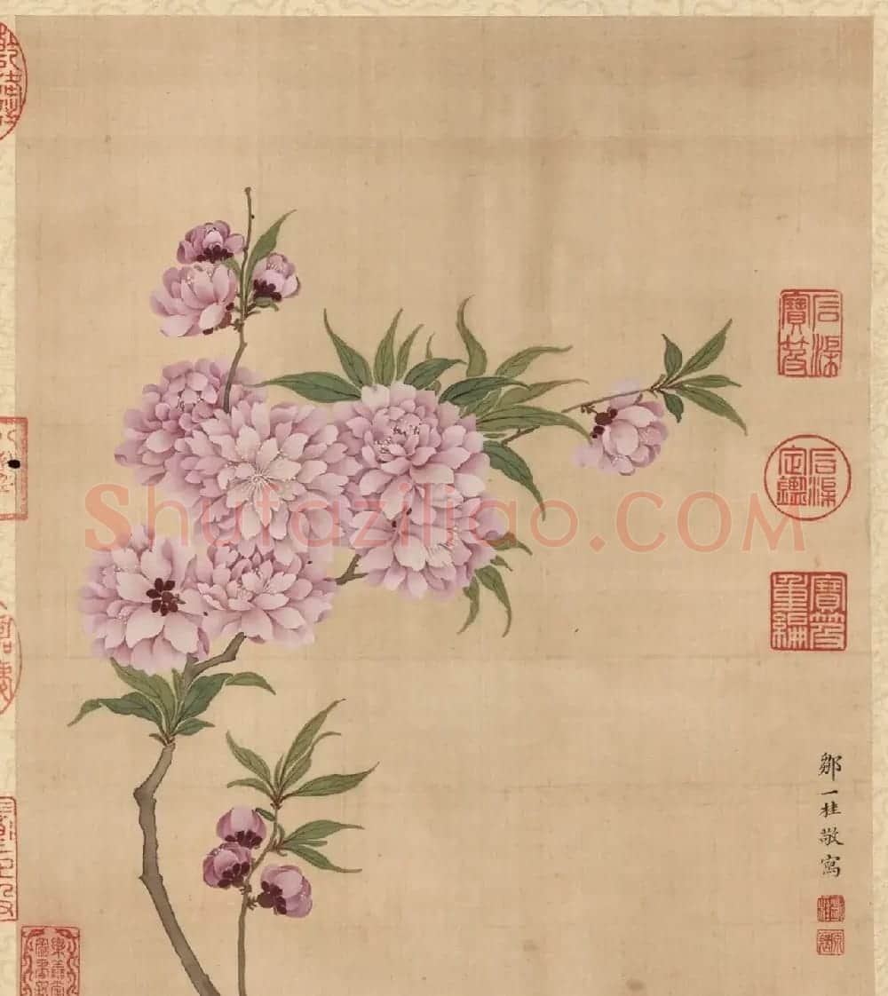 梁诗正书法《乾隆帝题邹一桂花卉》册 | 传世书法作品赏析