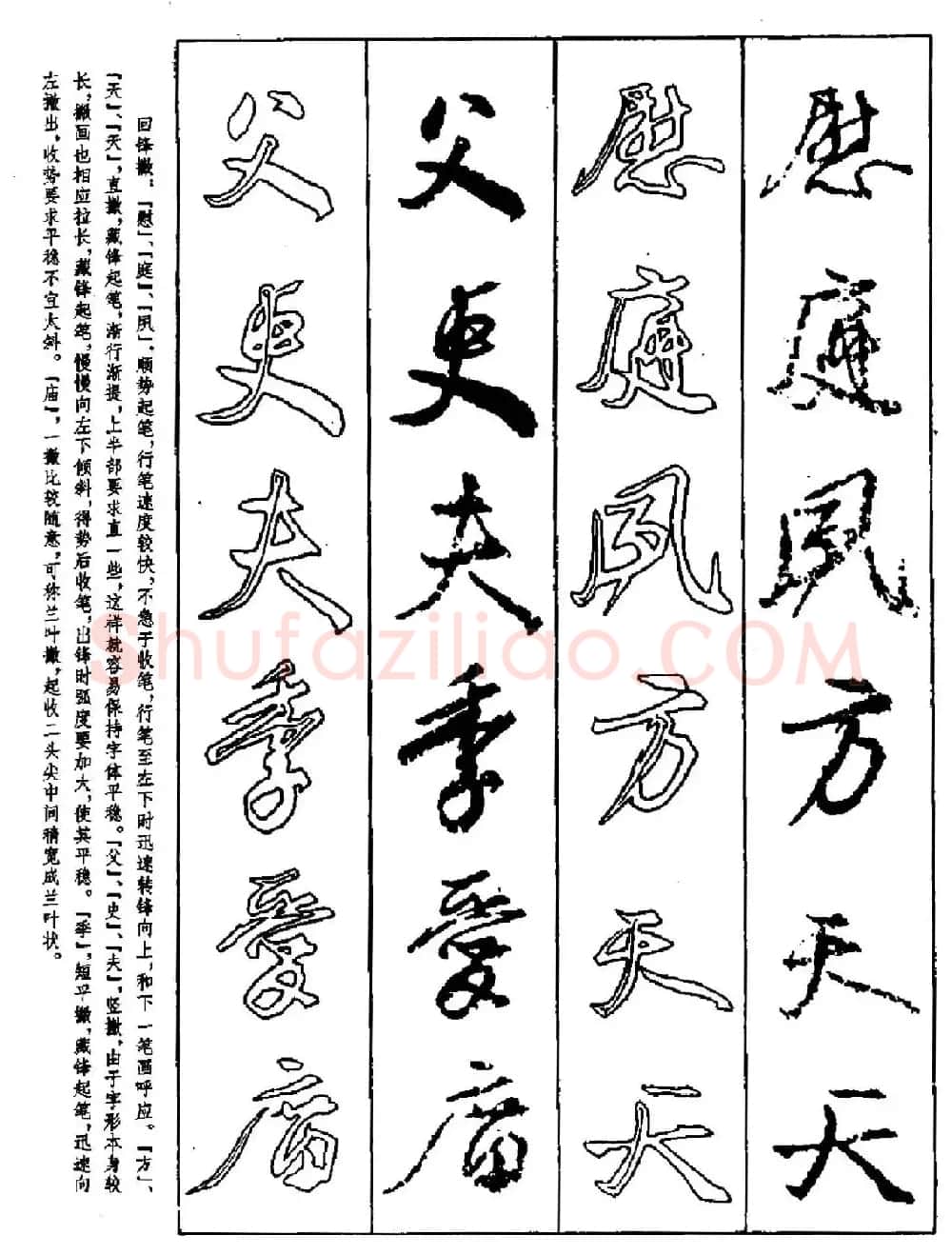 行书技法字帖《唐颜真卿祭侄文稿及其笔法》 | 毛笔行书字帖