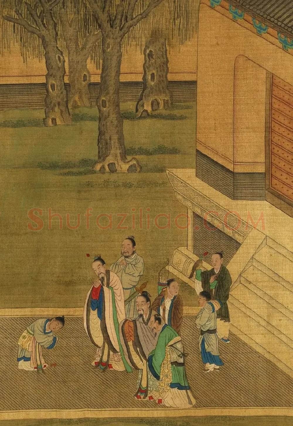 文徵明隶书许初行书合题《纯孝图》 | 传世书法作品欣赏