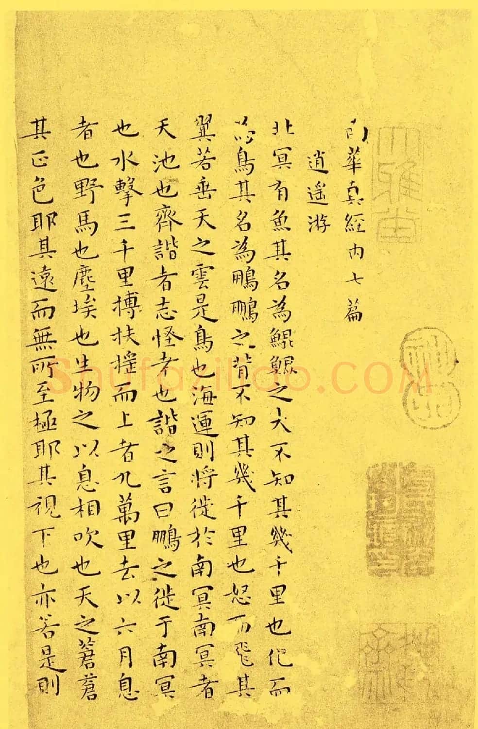 明代书法家王宠小楷欣赏《南华真经内七篇》 | 书法名家作品欣赏