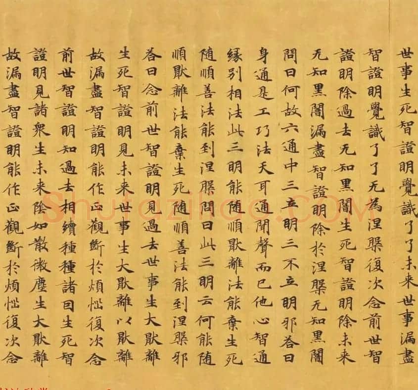 唐代写经赏析《阿毘昙毘婆沙论卷第五十二》法国国家图书馆藏 | 敦煌写经精选