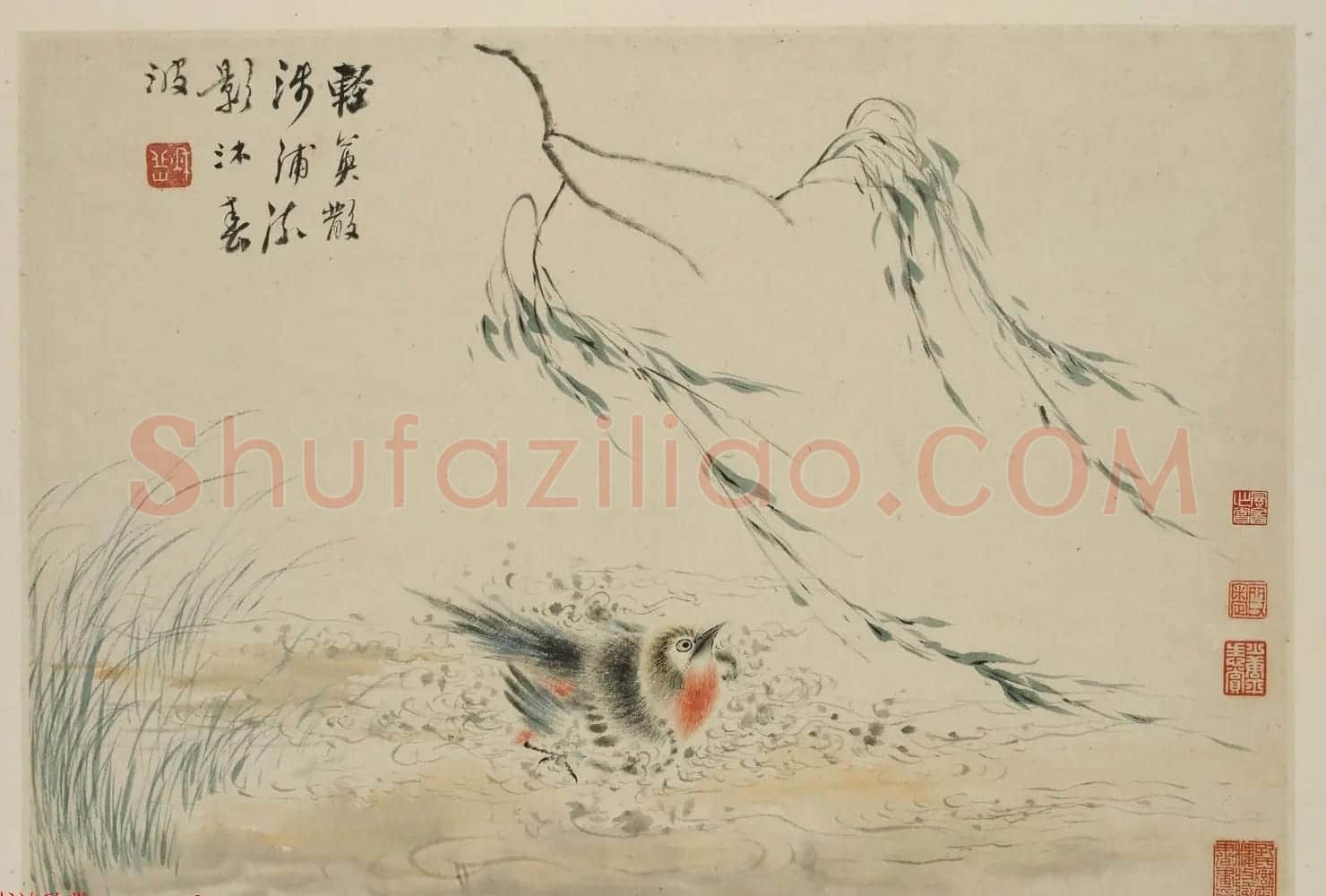 华喦绘画作品《新罗山人花鸟册》美国弗利尔美术馆藏 | 传世书法作品赏析