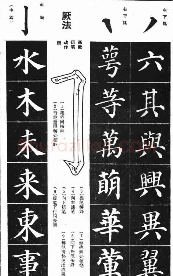 基本笔法图示《学习颜真卿多宝塔技法》 | 软笔楷书字帖