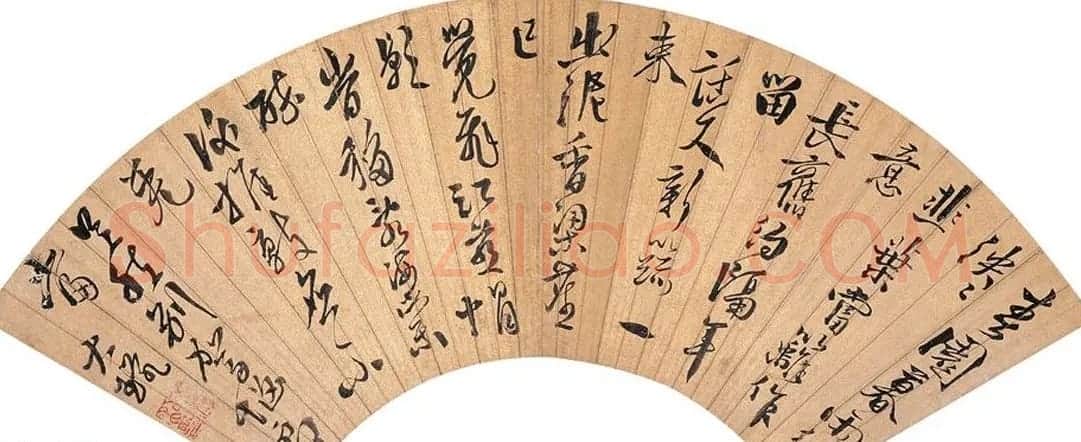 明代徐渭书法扇面对联作品欣赏 | 书法名家作品鉴赏
