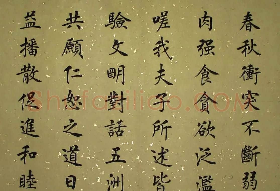 杨涵之楷书册页《祭孔子文》 | 软笔楷书字帖