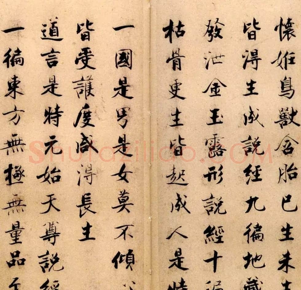 张即之书法字帖《度人经帖》 | 毛笔楷书字帖