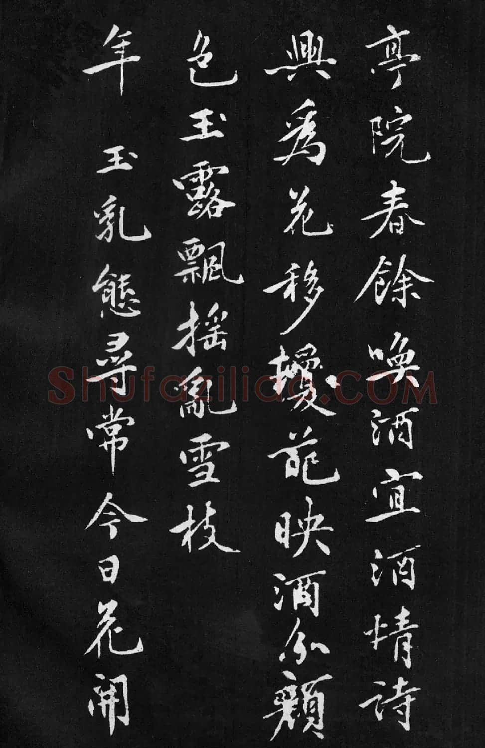 黄庭坚行楷书法《梨花诗》 | 软笔书法作品