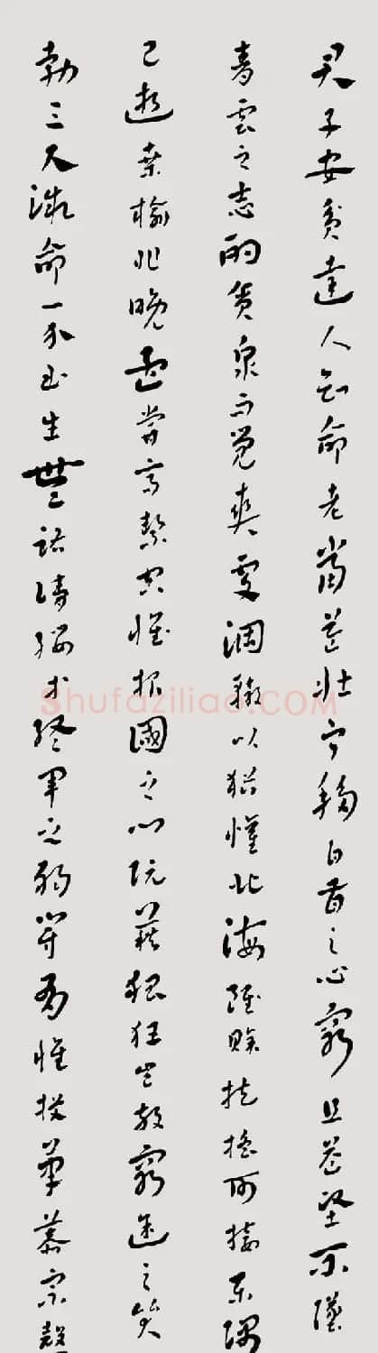 常福居士章草欣赏《滕王阁序》 | 软笔草书字帖