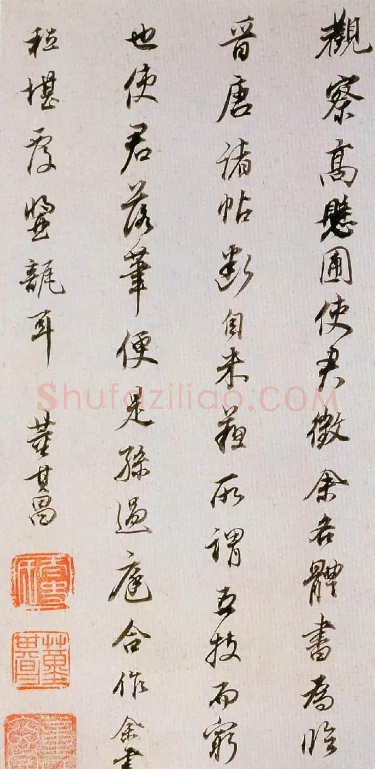 董其昌书法欣赏《临魏晋唐宋诸书卷》 | 书法长卷