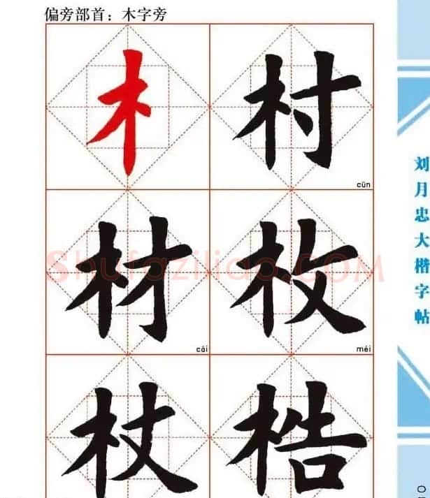 《刘月忠大楷字帖》三方格练字本 | 软笔楷书字帖