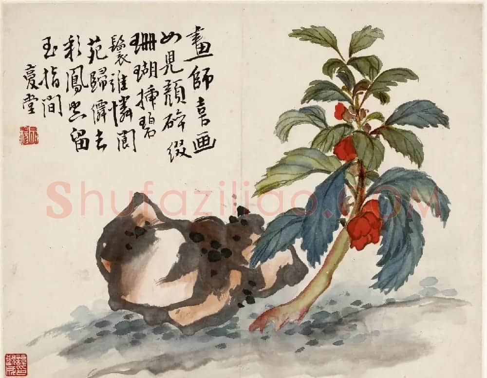 清代李鱓字画花果册页欣赏《复堂墨妙》 | 传世书法作品欣赏
