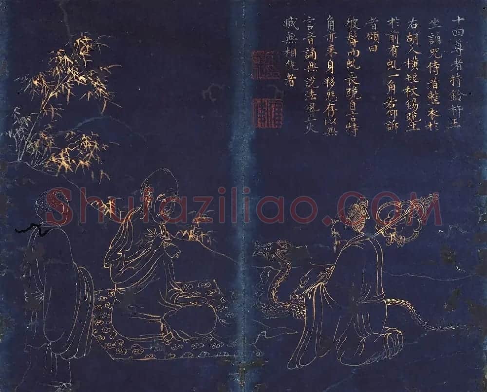 文肇祉画观音罗汉+楷书《莲华经》 | 传世书法作品精选