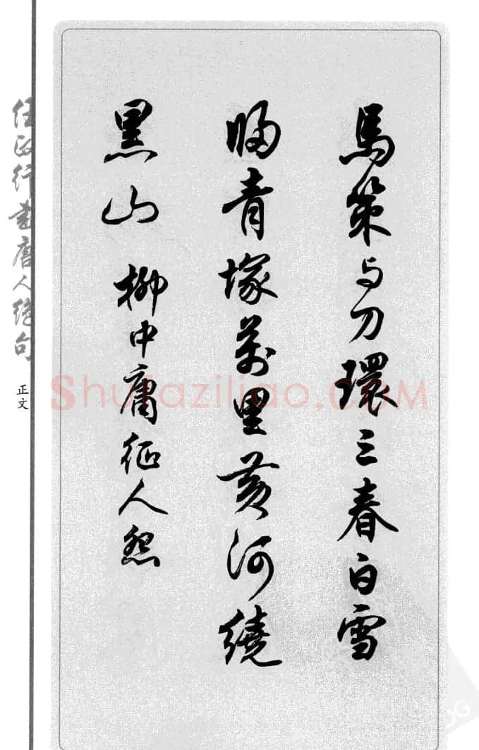 任政行书作品欣赏《唐人绝句选钞》 | 软笔行书字帖