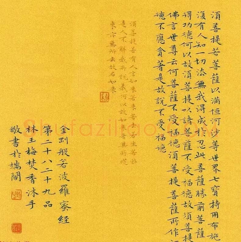 漳州市女书法家林玉梅小楷金刚经 | 书法作品赏析