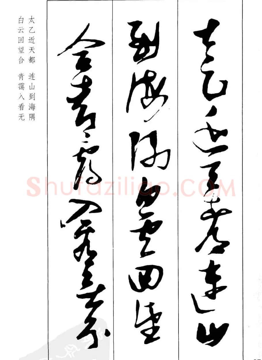 新概念字帖欣赏《张瑞图行草墨迹集字古诗》 | 毛笔草书字帖
