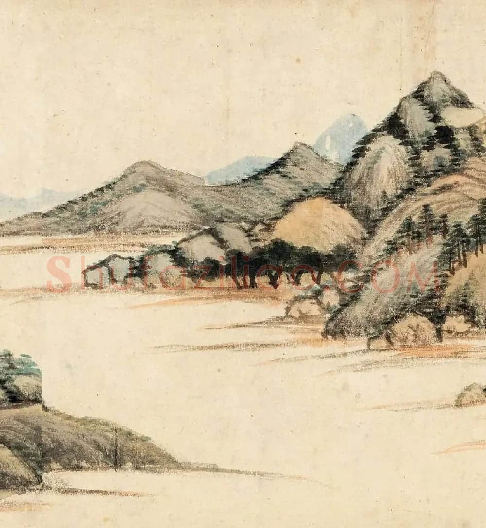 董其昌晚年书画精品《仿黄公望富春大岭图》 | 传世书法作品精选