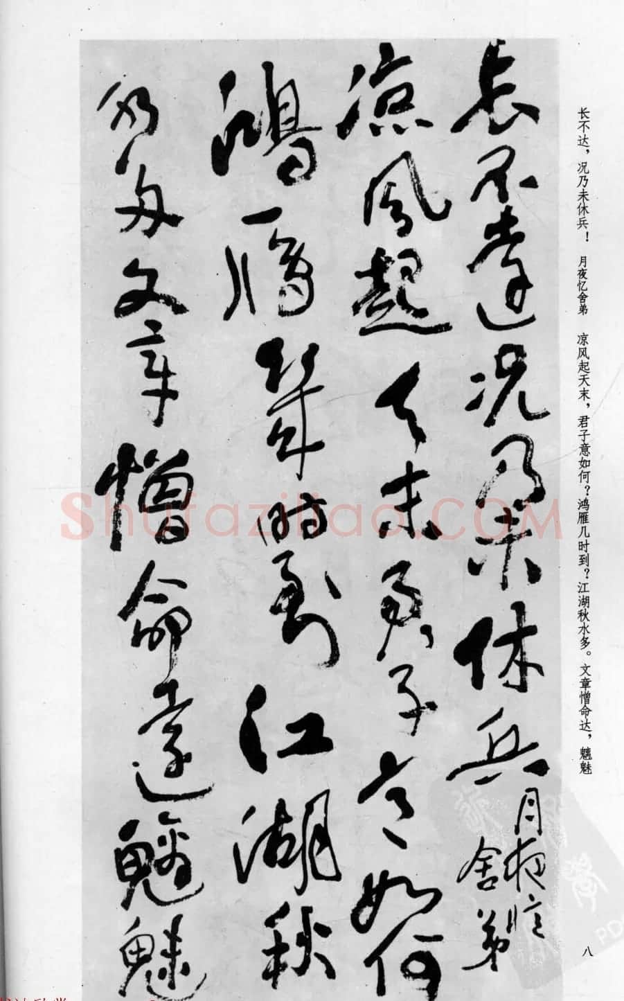行草书法字帖欣赏《沈鹏书杜甫诗二十三首》 | 软笔草书字帖