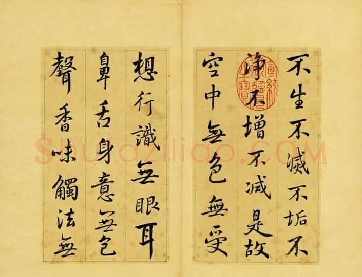 清朝刑部尚书张照行书欣赏《心经册》 | 心经书法作品