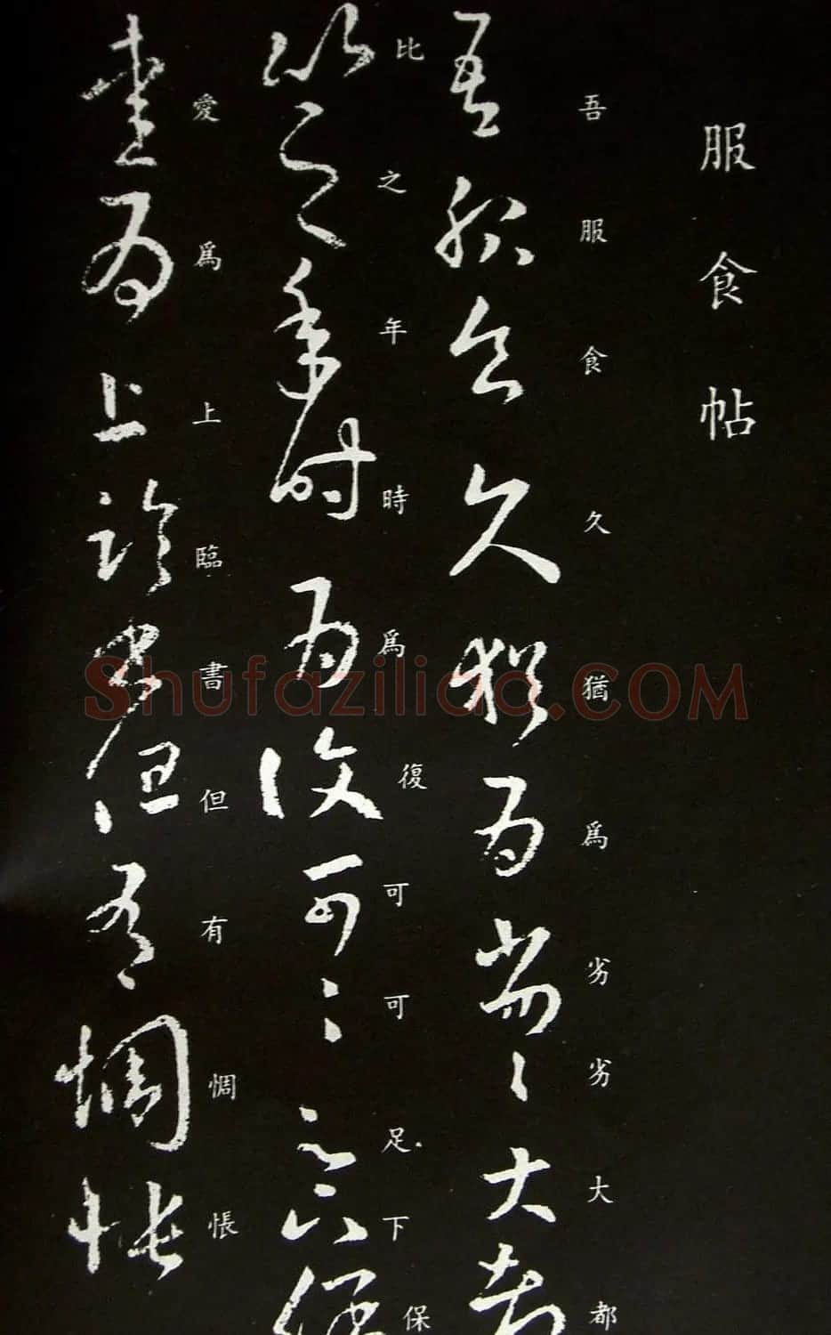 王羲之草书《服食帖》 | 书法名家作品鉴赏