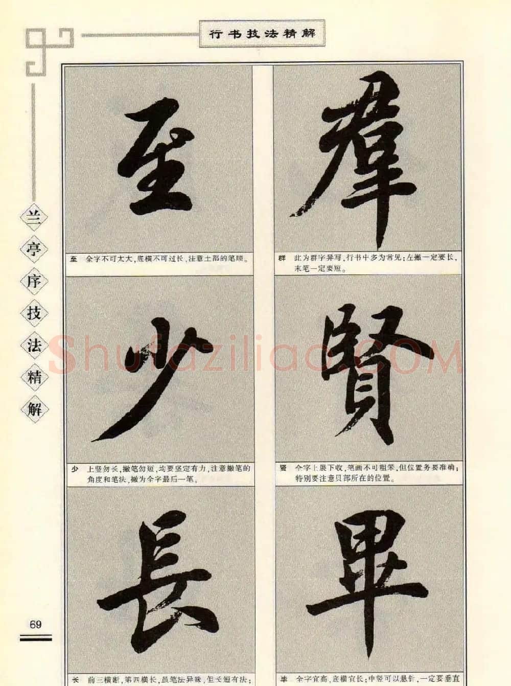 田英章行书字帖《兰亭序技法精解》 | 毛笔行书字帖